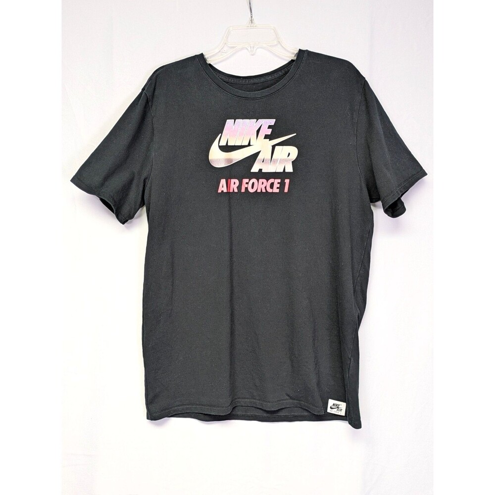 Nike Air Force 1 Chrome T Shirt Mens XL Black Heavyweight Tee